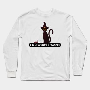 I Do What I Want Cat Lover Sunglasses cat Long Sleeve T-Shirt